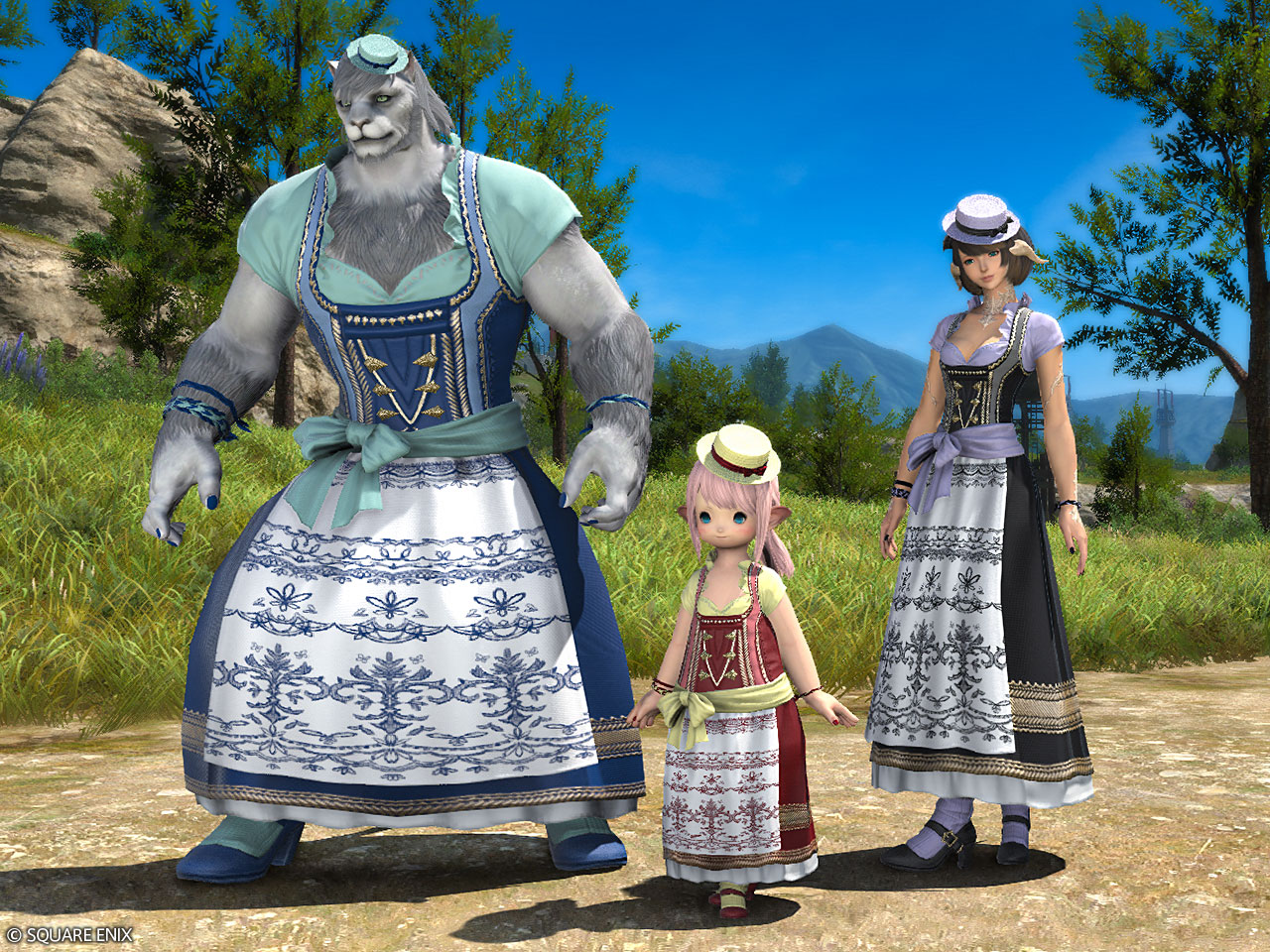 ファイナルファンタジーXIV ディアンドルボディス コスプレ衣装 ディアンドル・コスチュームセット | FINAL FANTASY XIV Online