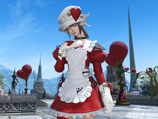 SQUARE ENIX - ファイナルファンタジー14 バレンティオンドレス ff14 コスプレ ファイナルファンタジーXIV ヴァレンティオンエミセリー ドレス
