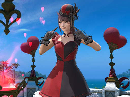 【値下げ】FF14 エッダ・コスチューム コスプレ衣装(ブーツ+帽子付き) FF14】エッダ・コスチュームセット👗各種族での見た目・入手方法