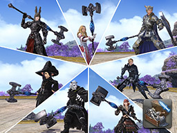 ガイアのイポスセスフィラ/Gaia's Dark Hammer　4種セット ガイアのハンマー型のリーパー武器『スティジアン