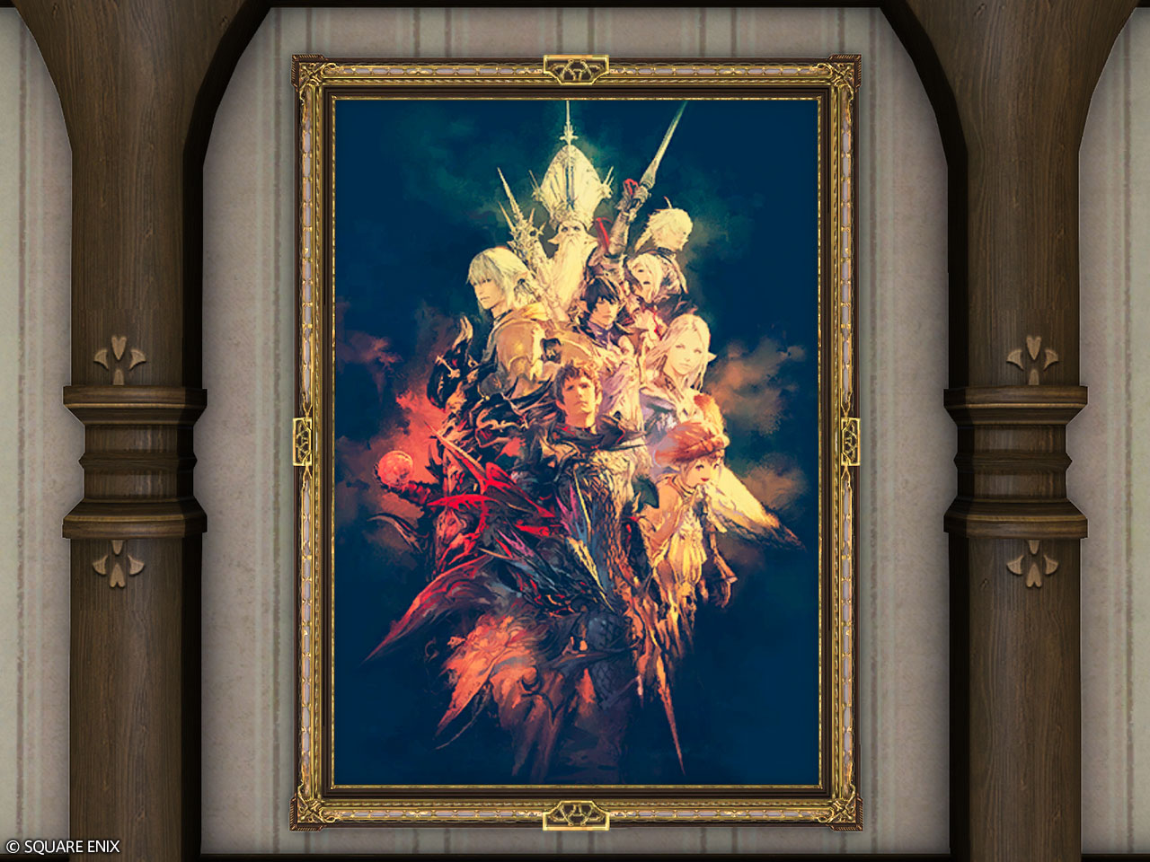 タペストリー(大型)　竜詩の群像 タペストリー 「ファイナルファンタジーXIV：蒼天のイシュガルド」 FF14 ファイナルファンタジー14 蒼天のイシュガルド