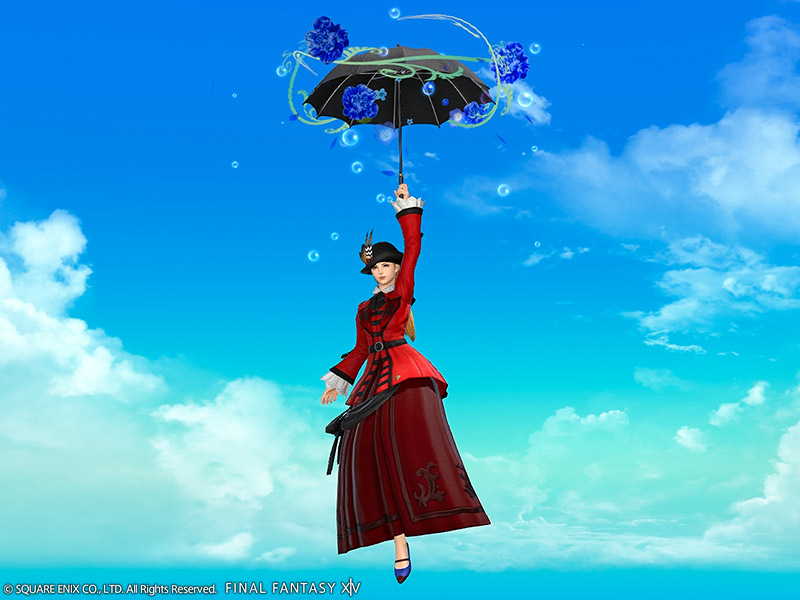 FINAL FANTASY XIV 折りたたみ傘 星天開門 占星 　傘　ff14 ファイナルファンタジーXIV「星天開門(せいてんかいもん